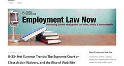 Desktop Screenshot of employmentlawnow.com