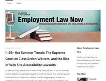 Tablet Screenshot of employmentlawnow.com